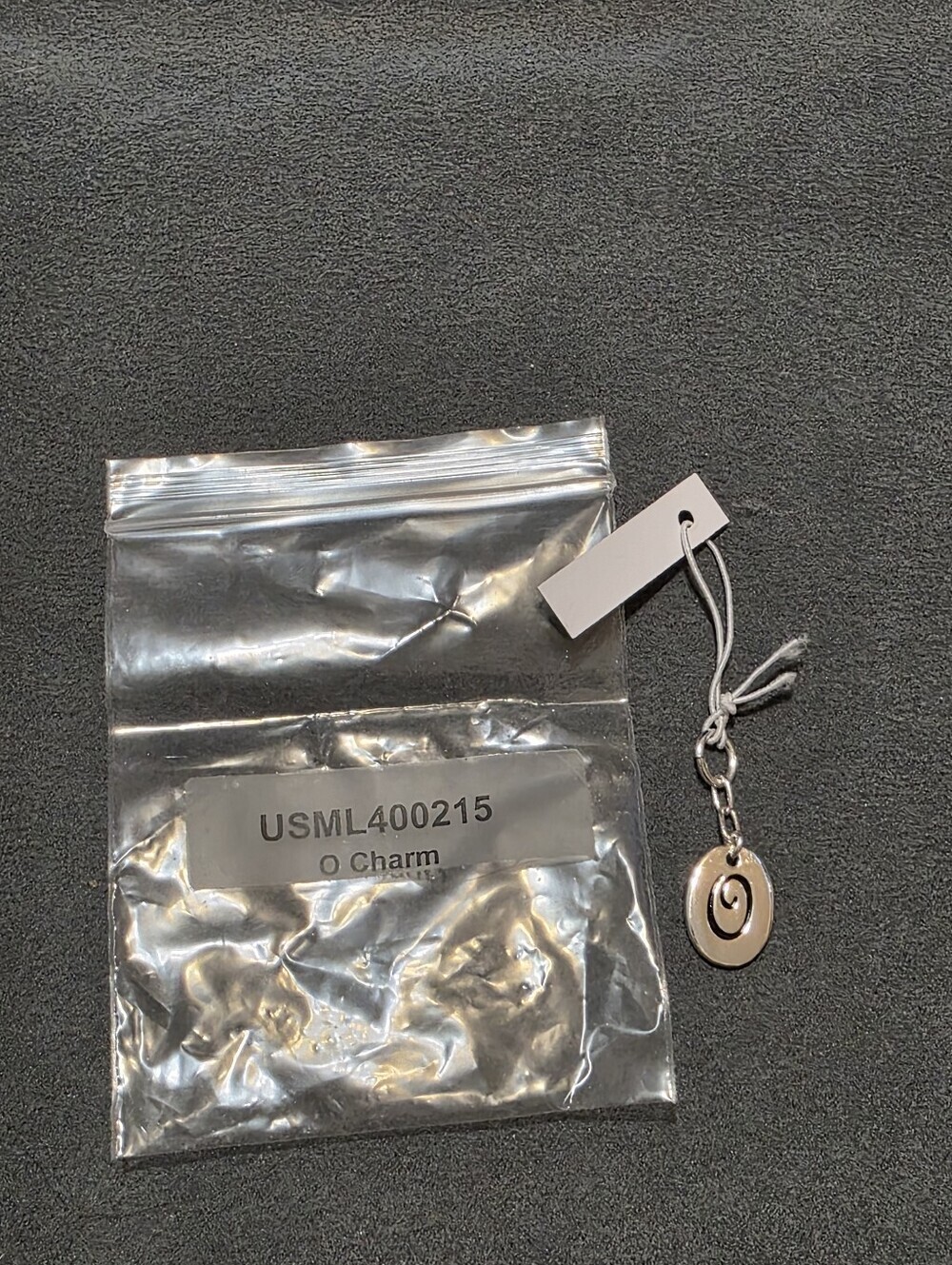 Silver 'O' Charm Pendant